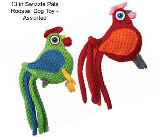 13 in Swizzle Pals Rooster Dog Toy - Assorted