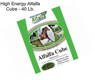 High Energy Alfalfa Cube - 40 Lb.