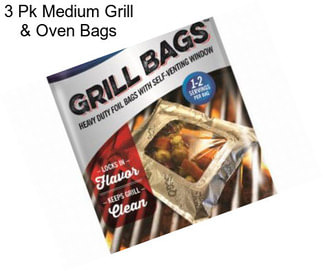 3 Pk Medium Grill & Oven Bags