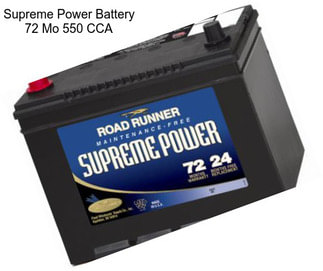 Supreme Power Battery 72 Mo 550 CCA