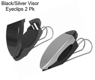 Black/Silver Visor Eyeclips 2 Pk