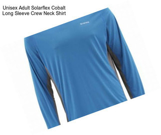 Unisex Adult Solarflex Cobalt Long Sleeve Crew Neck Shirt