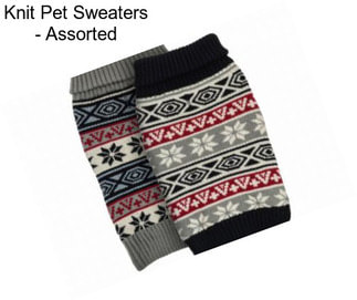 Knit Pet Sweaters - Assorted