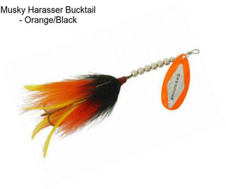 Musky Harasser Bucktail - Orange/Black