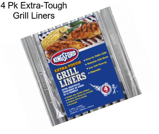 4 Pk Extra-Tough Grill Liners