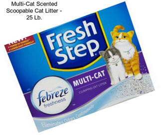 Multi-Cat Scented Scoopable Cat Litter - 25 Lb.