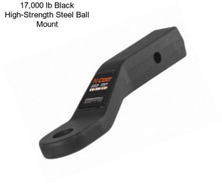 17,000 lb Black High-Strength Steel Ball Mount
