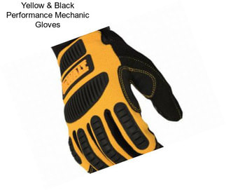 Yellow & Black Performance Mechanic Gloves