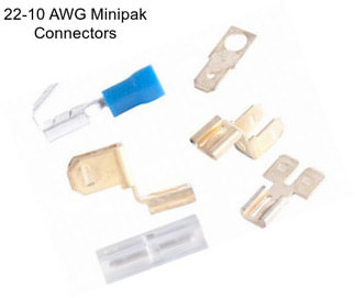 22-10 AWG Minipak Connectors