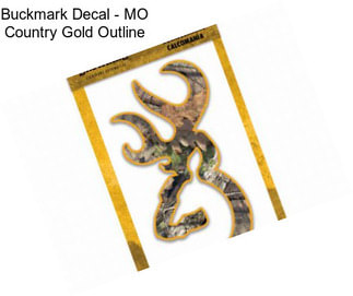 Buckmark Decal - MO Country Gold Outline