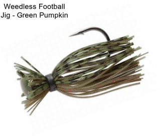 Weedless Football Jig - Green Pumpkin