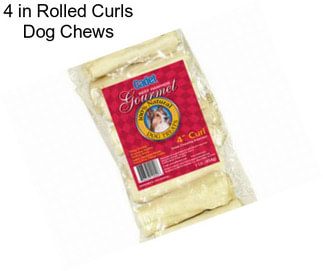 4 in Rolled Curls Dog Chews