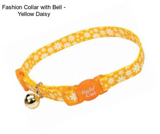 Fashion Collar with Bell - Yellow Daisy