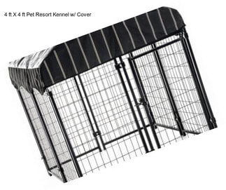 4 ft X 4 ft Pet Resort Kennel w/ Cover