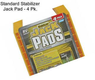 Standard Stabilizer Jack Pad - 4 Pk.