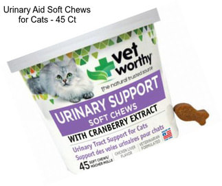 Urinary Aid Soft Chews for Cats - 45 Ct