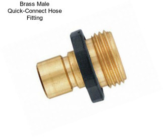 Brass Male Quick-Connect Hose Fitting