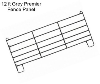 12 ft Grey Premier Fence Panel