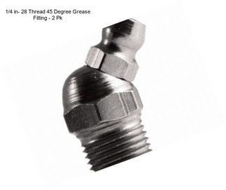 1/4 in- 28 Thread 45 Degree Grease Fitting - 2 Pk