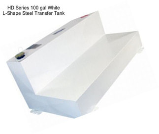 HD Series 100 gal White L-Shape Steel Transfer Tank