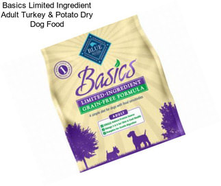 Basics Limited Ingredient Adult Turkey & Potato Dry Dog Food