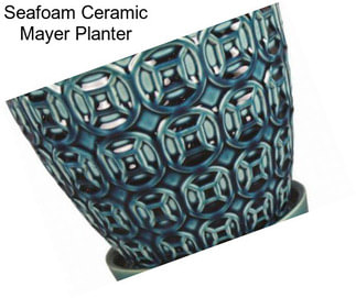 Seafoam Ceramic Mayer Planter