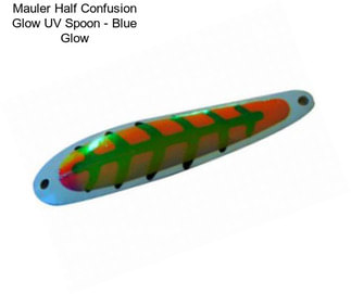 Mauler Half Confusion Glow UV Spoon - Blue Glow