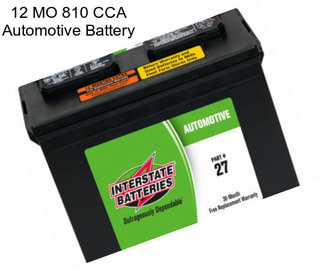 12 MO 810 CCA Automotive Battery