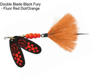 Double Blade Black Fury - Fluor Red Dot/Orange