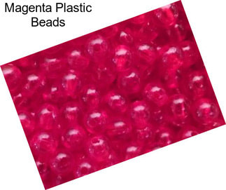 Magenta Plastic Beads