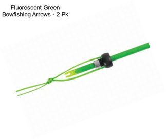 Fluorescent Green Bowfishing Arrows - 2 Pk