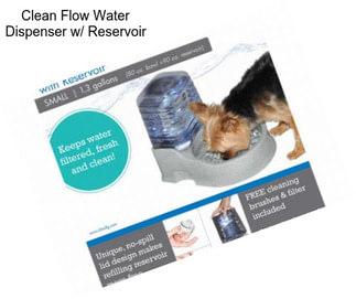 Clean Flow Water Dispenser w/ Reservoir