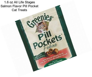 1.6 oz All Life Stages Salmon Flavor Pill Pocket Cat Treats