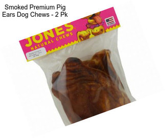 Smoked Premium Pig Ears Dog Chews - 2 Pk