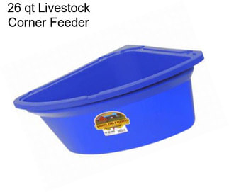 26 qt Livestock Corner Feeder