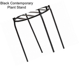 Black Contemporary Plant Stand