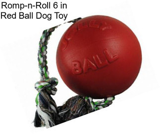 Romp-n-Roll 6 in Red Ball Dog Toy