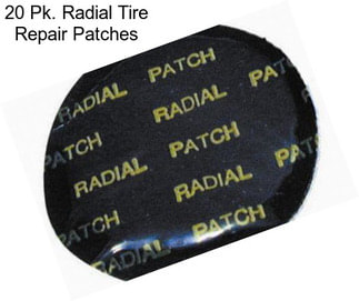 20 Pk. Radial Tire Repair Patches