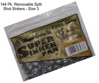 144 Pk. Removable Split Shot Sinkers - Size 3