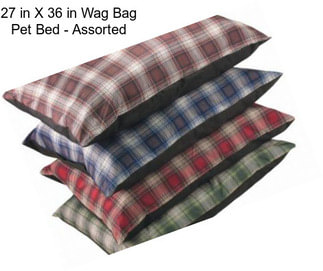 27 in X 36 in Wag Bag Pet Bed - Assorted