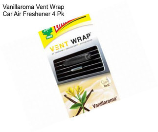 Vanillaroma Vent Wrap Car Air Freshener 4 Pk