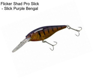 Flicker Shad Pro Slick - Slick Purple Bengal