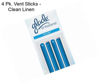 4 Pk. Vent Sticks - Clean Linen