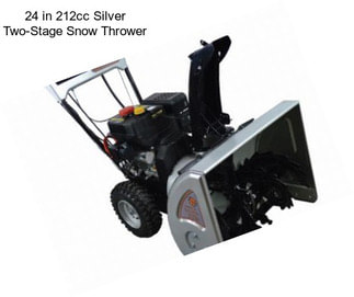 24 in 212cc Silver Two-Stage Snow Thrower