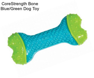 CoreStrength Bone Blue/Green Dog Toy