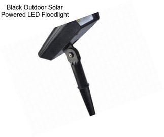 Black Outdoor Solar Powered LED Floodlight