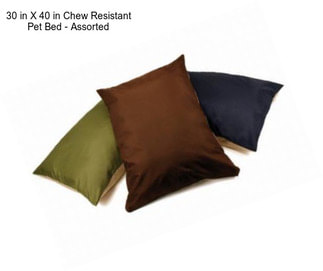 30 in X 40 in Chew Resistant Pet Bed - Assorted