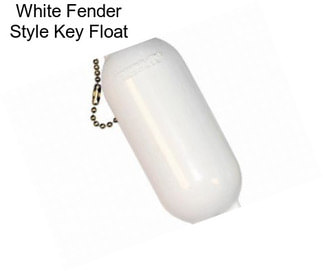 White Fender Style Key Float