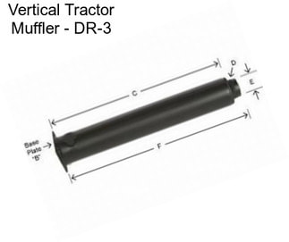 Vertical Tractor Muffler - DR-3