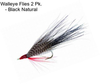 Walleye Flies 2 Pk. - Black Natural